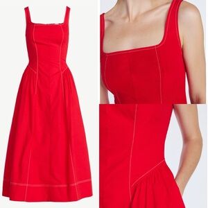 Free Assembly Classic Red Sleeveless A-Line Dress NWT M